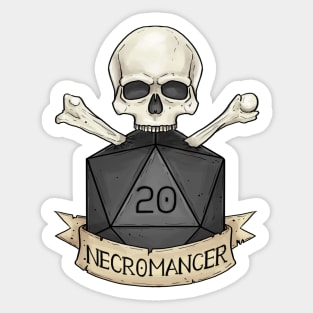 D20 - Necromancer Sticker